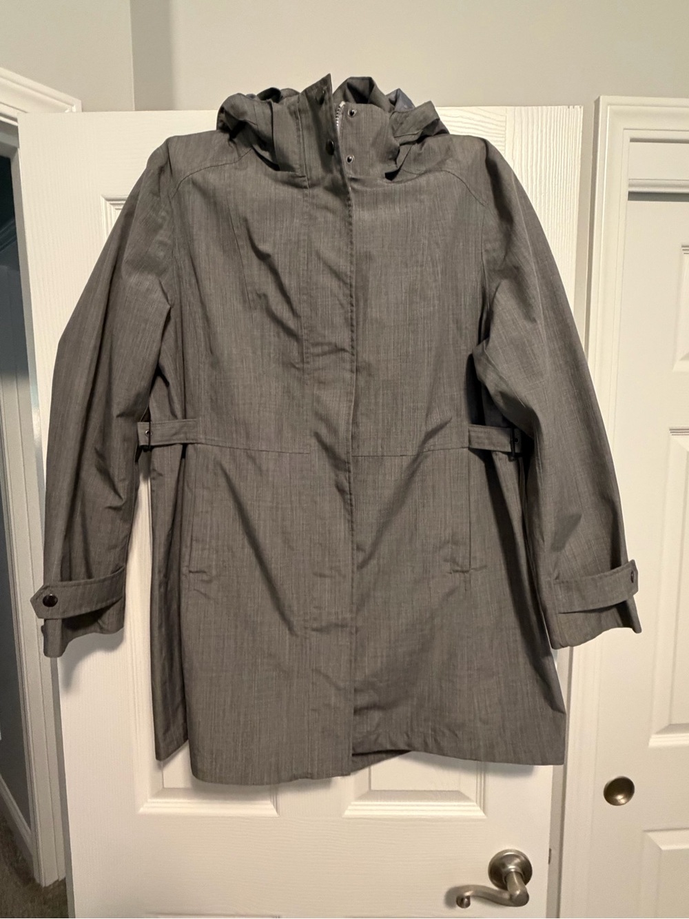 Kirkland Signature Women's Hooded Trench Coat - Gray
